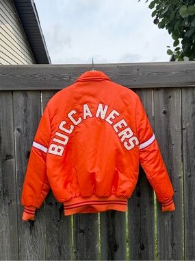 80s Tampa Bay Buccaneers Satin Bomber Jacket